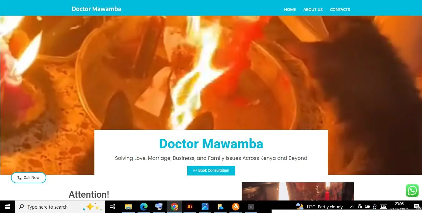 Doctor Mawamba Website